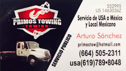 Negocio Primos Towing E.u.a. & Mex.