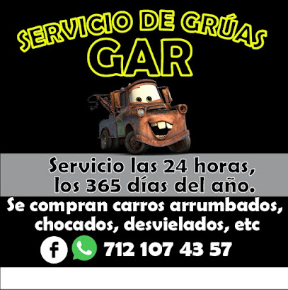 Negocio Servicio De Grúas Gar Las 24 Hrs.